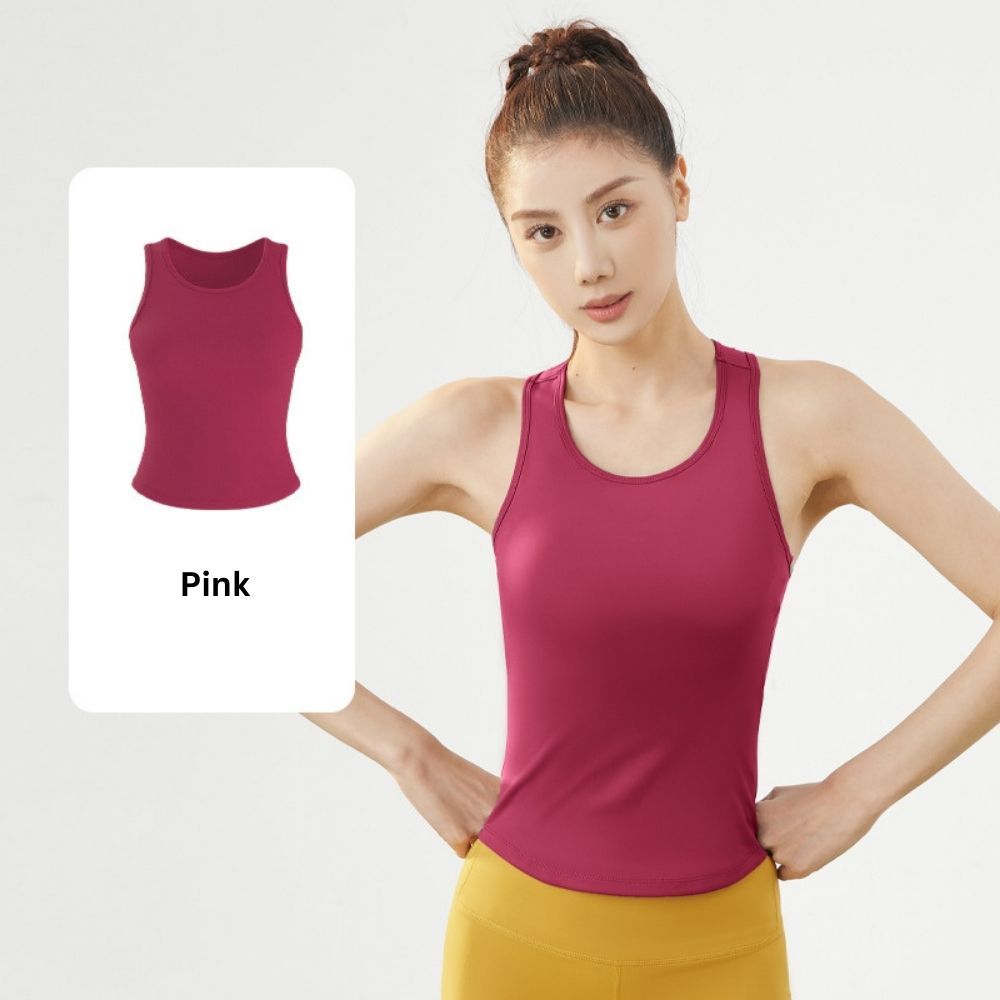 High - Support Shockproof Yoga Vest | Racerback Padded Tank | Seamless & Form - Fitting Activewear - Women's Activewear by Ceecile